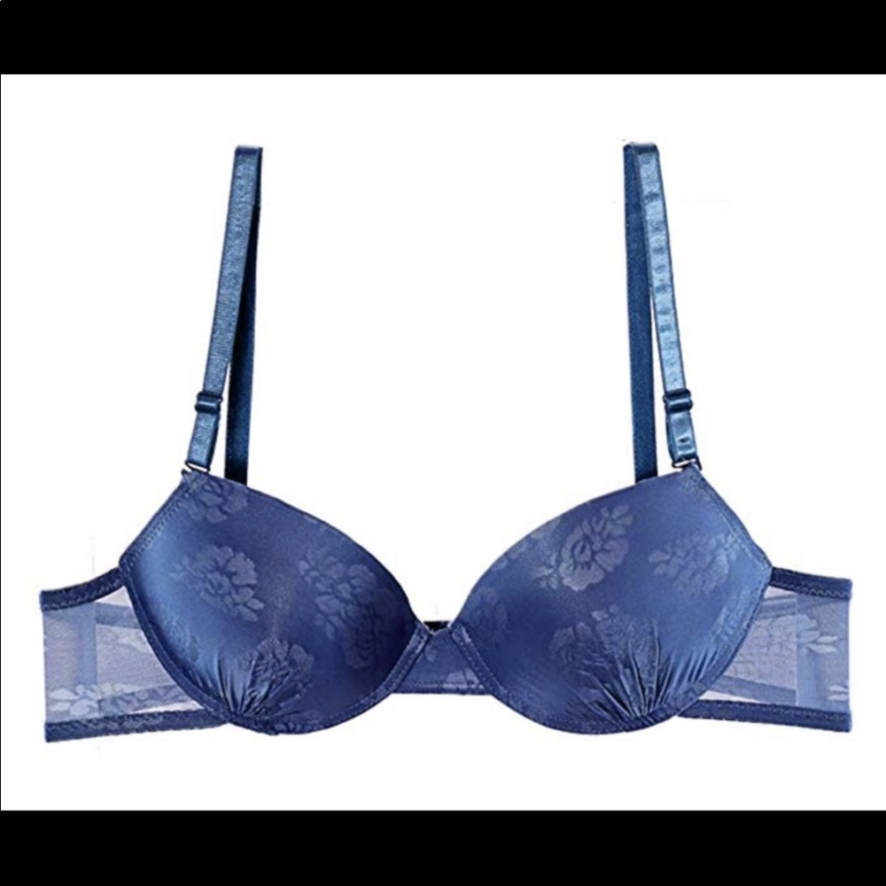 MAKE AN OFFER Floral Burnout Demi wired bra w/ removable straps - Picture 5 of 5